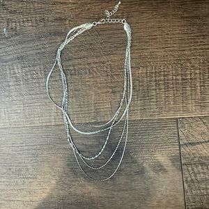 Silver Layered Necklace